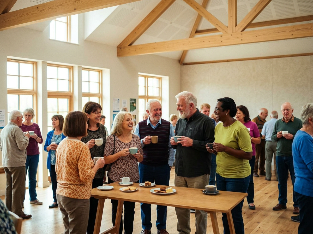 Community members at the Centre